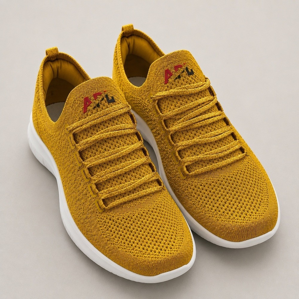 APL TechLoom Breeze Mens 24K Gold Running Shoes Size 10.5 Healthty Feet Strong‎